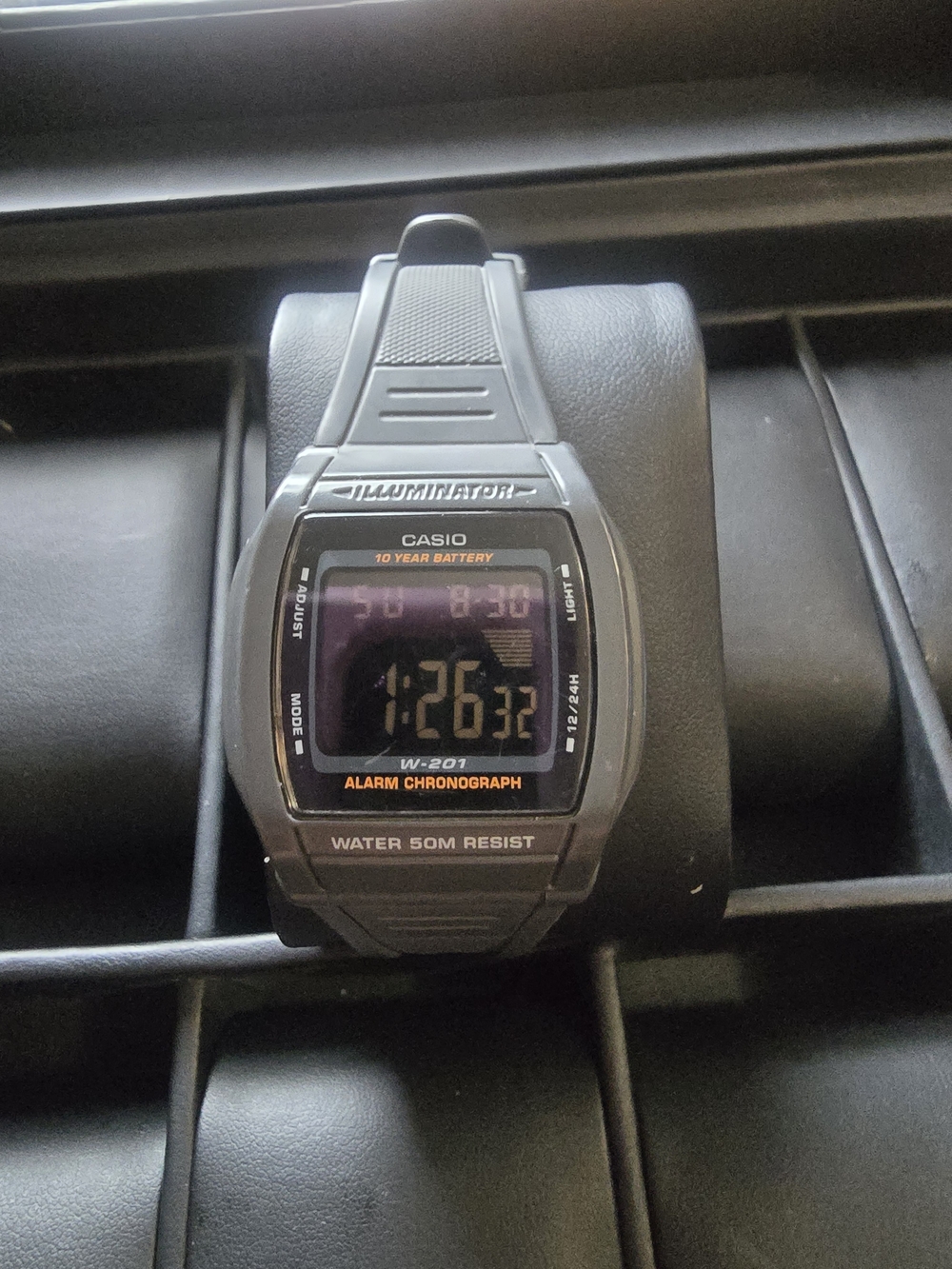 Casio Men's Black Digital Alarm Chronograph Watch - Illuminator
